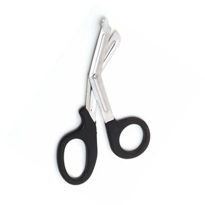 Ciseaux médicaux noirs AHI pour traumatismes, ciseaux EMT en acier inoxydable, coupe de pansements, secours d'urgence, paramédical - Product Image 1