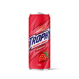 Boisson énergisante Trophy 250ml saveur fraise-cyanoacrylate en conserve du Vietnam BRC FSSC - Marque privée acceptée, conception et échantillon gratuits - Product Image 2