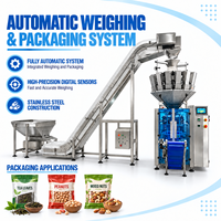 Peseuse combinée entièrement automatique à 14 têtes, thé, arachides, noix, remplissage de haricots au chocolat, machine d'emballage avec pondération