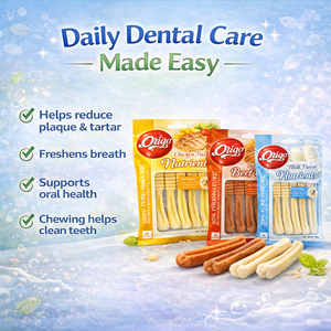 Friandises dentaires fonctionnelles pour chiens – Friandises nettoyantes pour les dents aux saveurs poulet, bœuf ou lait, Vente en gros et Marquage personnalisé - Product Image 4