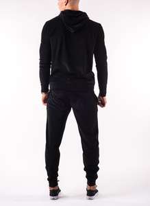 Chándal de terciopelo personalizado para hombre, ropa deportiva informal para correr, 400gsm 500gsm 600gsm, chándal de terciopelo con cremallera completa - Product Image 2