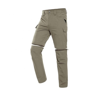 Pantalon de randonnée convertible pour homme 2026 – Coupe droite, séchage rapide, avec poches, zippable et amovible - Product Image 1