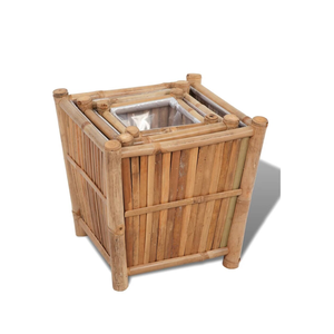High Quality Handmade Bamboo Garden <b>Planter</b> <b>Box</b> Creative Pots and <b>Planters</b> with Plastic Liner Wholesale Price from Vietnam - Product Image 3