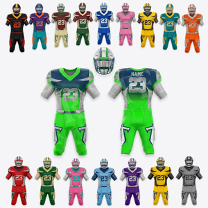 Team Wear Custom Sublimation Design American Football Uniform Set Breathable Athletic Jersey Pants Adult Training Uniforms Kit - Product Image 1