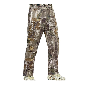 Men's Hunting Camouflage Pants Outdoor Real Tree <b>Camo</b> Trousers Lightweight Hunting Pants OEM Polyester men's pants - Product Image 1