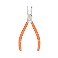 Acier inoxydable 2 trous oiseau jambe sonnerie pince silicone poignée poignées son lisse ornithologie écorce outil de contrôle 19cm maître