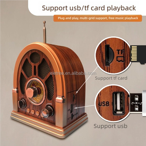 Radio rétro vintage NS-7228BT NNS avec haut-parleur, Bluetooth, USB, TF, <span class=keywords><strong>FM</strong></span>, AM, SW, radio de bureau portable décorative - Product Image 5