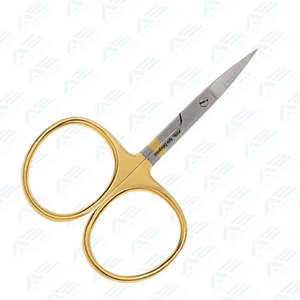 Ciseaux professionnels pour la pêche à la mouche, 3,5 pouces, demi-or, acier inoxydable, lame tranchante, ciseaux de précision pour la pêche à la mouche - Product Image 2