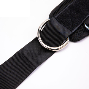 Custom Logo Ankle Straps with Foot Harness Support Double D-<b>Ring</b> Cable Attachment Leg Cuffs Supplier - Product Image 5