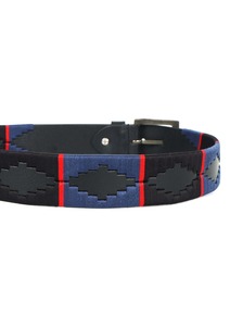 Ceinture en cuir polo durable avec boucle argentée, broderie multicolore, anti-poussière, unisexe, avec logo personnalisé - Product Image 5