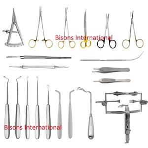 Bisons Wholesale Ensemble d'instruments chirurgicaux manuels en acier inoxydable pour la réparation des fissures et des palatine |   Instruments de chirurgie plastique - Product Image 1
