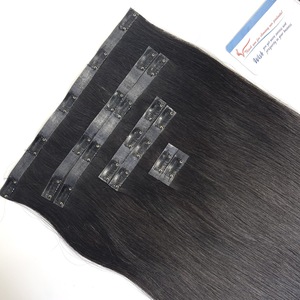 ผมต่อแบบคลิปหนีบ 100% เวอร์จิ้น เรมี่ แท้จากเวียดนาม ย้อมสีได้ น้ำหนัก 100 กรัม ขายส่ง - Product Image 1