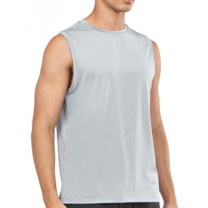 Camiseta sin Mangas para Hombre, Estilo Musculoso, Color Sólido, Diseño Único, Corte Casual, Alta Calidad - Product Image 3
