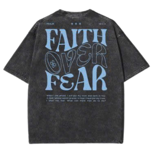 T-shirt oversize d'Halloween en coton lourd graphique maison hantée unisexe - Product Image 2