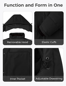 Veste matelassée personnalisée de haute qualité pour hommes, adultes et enfants, design et logo personnalisés, couleur sur mesure. - Product Image 3