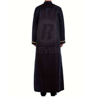 Tendance Mode Homme : Robe Modeste Unie à Manches Longues, Coupe Droite, 100% Coton Respirant de Haute Qualité, Style Élégant Décontracté et Formel