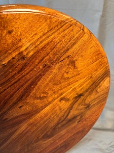 Wood Double Tier Rotating Tray Smooth-Spin Lazy Susan for <b>Tabletop</b> Spice Serving - Product Image 3