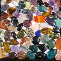 Lot de cabochons en pierres naturelles mélangées, lot de pierres précieuses en vrac, lot de cabochons en pierres précieuses mélangées en gros pour la fabrication