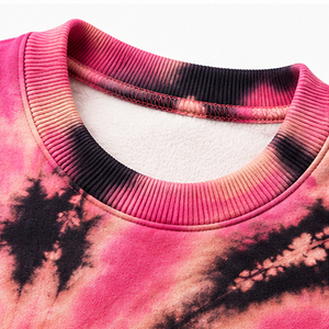 Sudadera Cloud Wash Tie Dye con hombros caídos, cuello redondo de felpa francesa, proveedor mayorista de ropa, moda urbana casual - Product Image 5