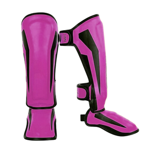 Protège-tibias de compression MMA en néoprène, manchon de protection pour le tibia et le cou-de-pied, protège-jambes de kickboxing pour équipement d'arts martiaux - Product Image 4