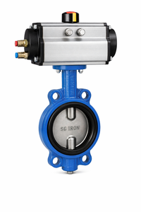 Automatic Butterfly Valve SG Iron Body Pneumatic Actuator Industrial Flow Controlautomatic butterfly valve SG iron butterfly val - Product Image 6