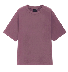 เสื้อยืดคอกลมแขนสั้นทรงโอเวอร์ไซส์สำหรับผู้ชาย ผ้าฝ้าย 100% สวมใส่สบาย ระบายอากาศได้ดี เป็นมิตรกับสิ่งแวดล้อม ดีไซน์เรียบง่ายแบบถัก - Product Image 5