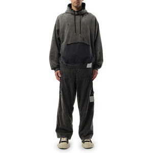 Sudadera con capucha de invierno para hombre, talla grande, de manga larga, con lavado ácido, estilo urbano, estampada, de fabricación premium personalizada. - Product Image 6