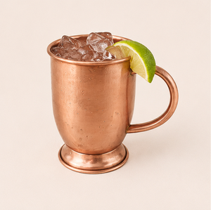 Mug Moscow Mule en cuivre massif, tasse en cuivre artisanale avec poignée pour cocktails et bière, finition pour la maison et les bars - Product Image 2