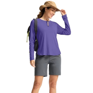 Ensemble deux pièces pour femmes, vêtements d'été, séchage rapide, respirant, coton, ensemble vintage uni, t-shirt et short - Product Image 1