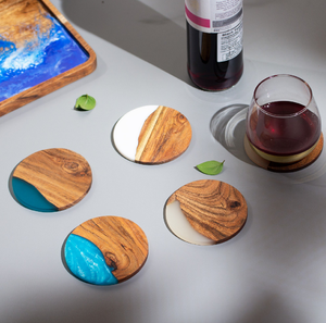 Different Wood and Resin Coaster for Drink <b>Beer</b> Coffee TeaHot Sale Products for Handmade Use With Sale - Product Image 1