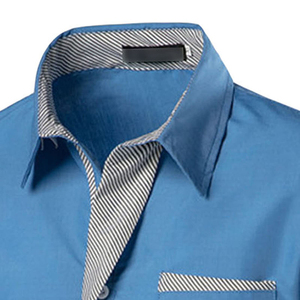 2026 High Quality Mens Dress Shirts Long Sleeve Solid Soft Horn Button 100 Cotton Regular Fit Formal Business <b>Office</b> Wear - Product Image 6