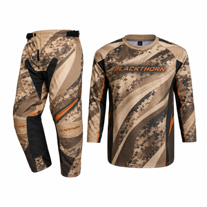Conjunto de Jersey y Pantalones de Motocross Personalizados para Hombre, Manga Larga, Equipación de Carreras de Motocicleta, Talla Adulto y Juvenil - Product Image 1