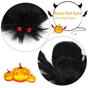 1 pz Decorazioni di Halloween a forma di ragno, Ragnatela gigante da 49 pollici per esterni, Ragno Tarantula da 126 pollici, Decorazioni per feste con ragno peloso e snodabile - Product Image 5