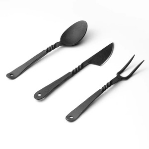 Juego de Cuchillos Medievales Hechos a Mano, Forjados, Personalizables, OEM, de Acero al Carbono, Hoja Recta con Punta de Clip, Grosor de 3 mm - Product Image 6