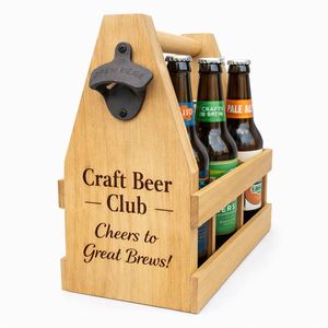 Porte-bière ou porte-vin en bois / Fabriqué sur mesure avec toutes les dimensions et tous les styles / Cadeau idéal pour les amateurs de bière - Product Image 2