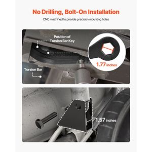 Kit di Sollevamento Anteriore da 3 Pollici per Chevy Silverado/GMC Sierra 2500HD/3500HD 8-Bulloni 2001-2010 e Silverado/Sierra 1500HD 2001-2007 - Product Image 5