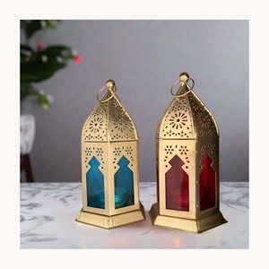 Elegante farol moderno de metal, diseño personalizado, farol decorativo para bodas, eventos y uso en jardines. - Product Image 1