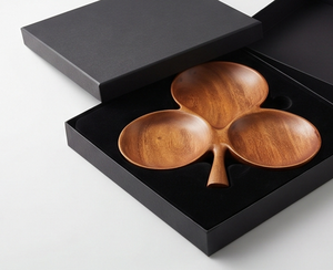 Plato de Servir de Madera Premium con Forma de Hoja, Diseño Clásico, Color Sólido, para Fiestas, Hogar, Restaurante, Elegante Adorno de Mesa - Product Image 6