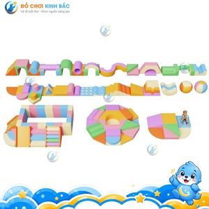 Ensemble de jeux d'intérieur amusant pour enfants avec toboggan et maisonnette d'escalade, en matériau PP, design coloré, pour écoles et maternelles - Product Image 6