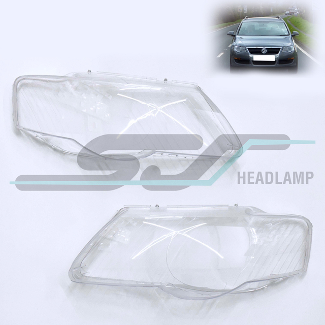 2006-2011 For Volkswagen Passat B6 Headlight Lens Cover Polycarbonate Transparent High Quality Replacement Six Months Warranty