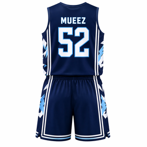 Ensemble d'uniformes de basketball personnalisés de qualité supérieure, maillot et short sublimés, taille plus, logo sur le devant pour les équipes adultes unisexes - Product Image 3