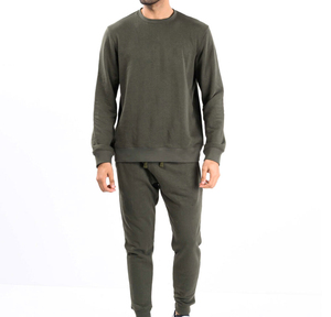Conjunto Deportivo Personalizado con Logotipo al por Mayor, Traje Deportivo de Invierno para Hombre, Estilo Urbano, Transpirable, Ligero, de Poliéster/Algodón - Product Image 1