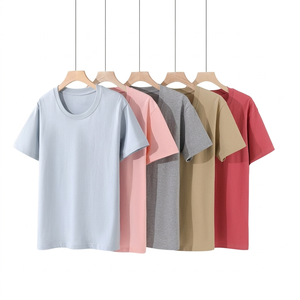 T-shirt unisexe décontracté à manches courtes, personnalisé avec logo brodé, imprimé, motif publicitaire culturel, en coton, fabriqué en Chine par BD Factory OEM. - Product Image 1