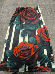 Nouvelle conception de jupes pour femmes imprimées tribal polynésien hawaïen, jupe longue maxi vintage taille haute, Lockdown - Product Image 1