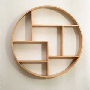 2 Tier Industrial Wooden Wall <b>Shelf</b> Metal Curved Wire Bracket Floating Bookshelf Living Room <b>Bedroom</b> Wall Storage Display Rack - Product Image 2