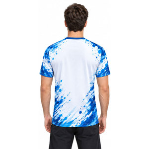 Camiseta de Pesca de Manga Corta para Hombre con Protección Solar UPF50, de Secado Rápido y Estampado por Sublimación con Diseño Azul y Blanco: La Pesca es Mi Terapia - Product Image 5
