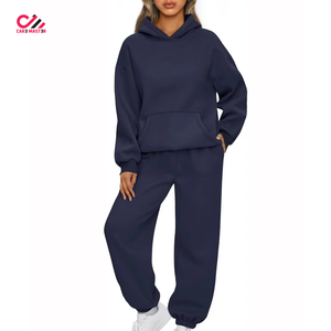 Conjunto Deportivo de Invierno 2026 para Mujer, Informal, Suave, Cálido, de Algodón y Felpa, Estilo Urbano, para Gimnasio y Entrenamiento - Product Image 1