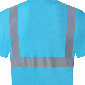 Unisex Construction Hi Vis Safety Short Sleeve <b>Work</b> wear Breathable Polyester Reflective Safety Wear T shirts Latest Design - Product Image 6