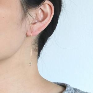Pendientes de Clip con Diamante Cultivado en Laboratorio de 0.20ct, Corte Redondo, Oro Amarillo de 14K, Diseño Minimalista para Fiestas y Regalos - Product Image 4