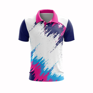 เสื้อโปโลเทนนิสชายแบบสั่งทำ แขนสั้น ระบายอากาศได้ดี ผลิตจากโพลีเอสเตอร์ ซับเหงื่อ คอปกพับได้ เหมาะสำหรับทีมกีฬา - Product Image 1